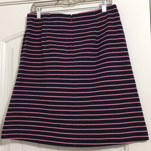 Talbots NWT Navy Blue & Pink skirt Size 6 - Picture 2 of 4